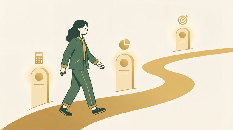 A clear learning pathway with milestones